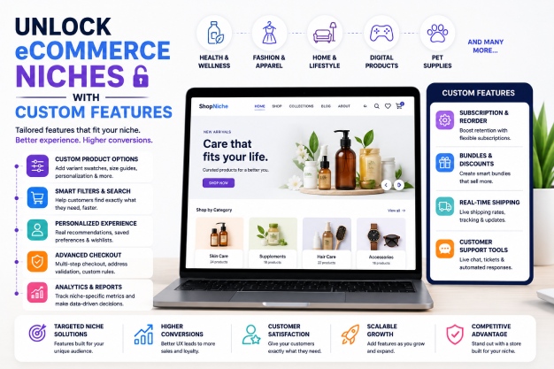 Unlock eCommerce Niches with Custom Features