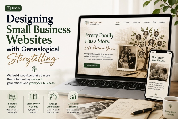 Genealogical storytelling for engaging customers