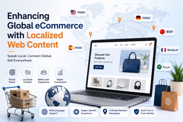 Example of localized web content for eCommerce