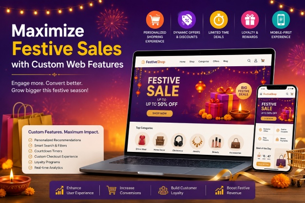 Custom web features for seasonal promotions to boost sales