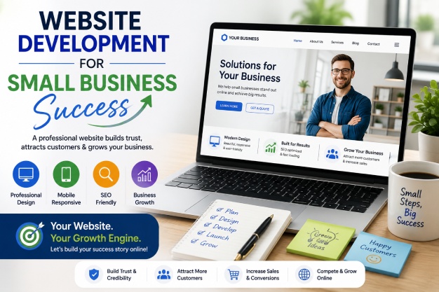 Website development for small business strategies and tips