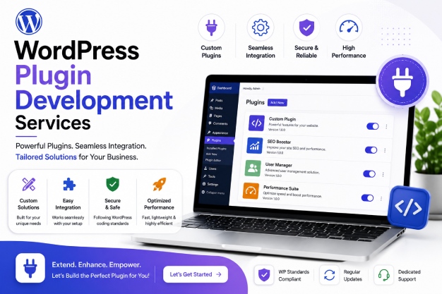 Custom WordPress plugin development services for enhanced functionality